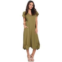 pomme rouge dress nora womens long dress in green