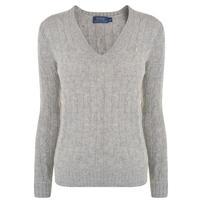 polo ralph lauren kimberley v neck knit jumper