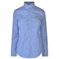 polo ralph lauren kendal striped long sleeve shirt