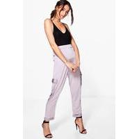 pocket side relaxed slinky joggers mauve