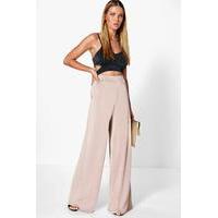 Pocket Side Wide Leg Trousers - sand