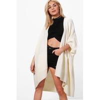 Pocket Cape Cardigan - cream