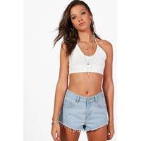 polly knitted bralet cream