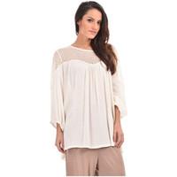 pomme rouge top lina womens blouse in white