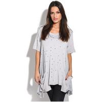 pomme rouge dress ninon womens tunic dress in grey