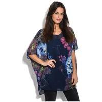 Pomme Rouge Tunic SALOME women\'s Tunic dress in blue