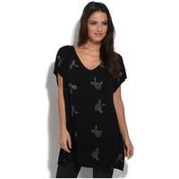 Pomme Rouge Tunic ROSY women\'s Tunic dress in black