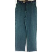 Pola Oy - size 14 - dark olive green - jean trousers