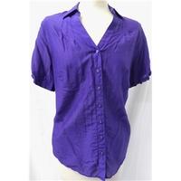 Portfolio (M&S) - Size: 16 - Purple - Short sleeved shirt