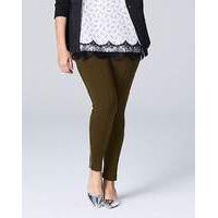 Ponte Zip Ankle Trouser Regular