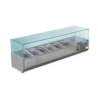 polar refrigerated servery topper 6 gn