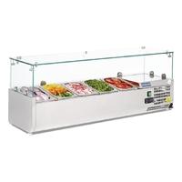 polar refrigerated countertop servery prep unit 5x 14gn
