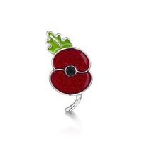 Poppy Collection Glitter Lapel Pin