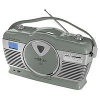Portable CD Player with Radio and MP3 Player, Sage Green