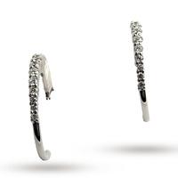 ponte vecchio 18ct white gold 032ct hoop earrings