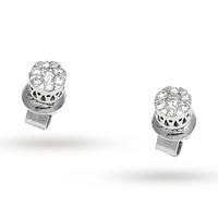 ponte vecchio 18ct white gold 042ct cluster stud earringss