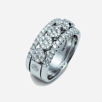 Ponte Vecchio Ring White Gold And Diamond