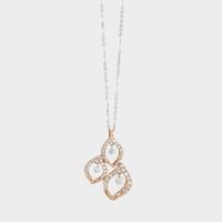 ponte vecchio necklace graduated diamond 18ct rose gold