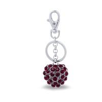 Poppy Collection Stone 3D Heart Keyring