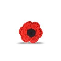 poppy collection crochet boutonniare