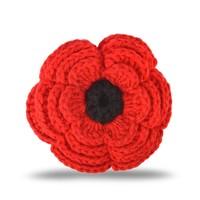 poppy collection crochet hairclip