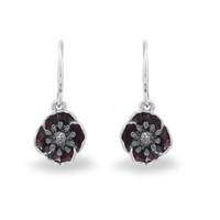 poppy collection deco poppy drop earrings