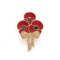 poppy collection royal bouquet brooch