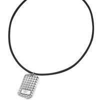 Police SS Dog Tag On Cord Pendant 23903PLS-01