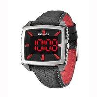 Police Gents CountDown Red and Black Watch