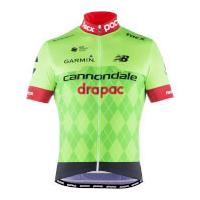POC Cannondale Drapac Replica Short Sleeve Jersey - Black/Green/Red - M