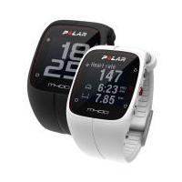 polar m400 gps sports watch with hrm white