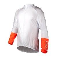 poc avip light wind jacket whiteorange small