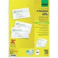 Printable business cards (smooth edge) Sigel LP795 85 x 55 mm 225 gm² Bright white 100 pc(s)