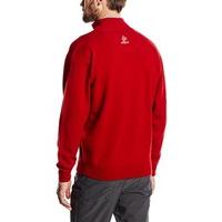 Proquip Men\'s Lambs Wool Half Zip Unlined Water Repellent Knit Wear Jumper - Autumn Red, Large