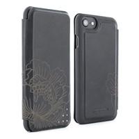 PROPORTA x BURNTAXE Folio Case for iPhone 7 - Black Flower - Limited Edition