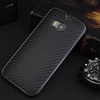 Protective Carbon Fiber Plastic Back Case for HTC One 2 M8 (Assorted Colors)