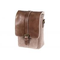 PRAKTICA Heritage Binocular Shoulder Case Bag Brown/Tan Canvas & Leather