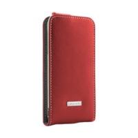 Proporta Leather Flip Case with Aluminium Lining Central Red (iPhone 5/5S)