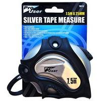 Pro User Bb-tm112 7.5 M x 25mm Tape Measure - Silver