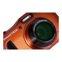 PRAKTICA Luxmedia WP240 Waterproof Camera Orange 20MP 4xZoom 64MB Internal Mem