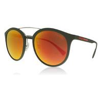 Prada Sport 04RS Sunglasses Green Rubber UFI5M0 54mm