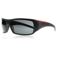 Prada Sport 01LS Sunglasses Matte Black / Black Rubber 1B01A1 65mm