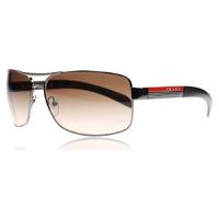 Prada Sport 54IS Sunglasses Shiny Silver 5AV6S1 65mm