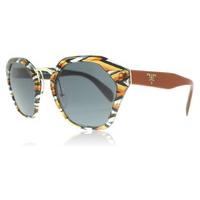 Prada 04TS Sunglasses Sheaves Grey Orange VAN9K1 55mm