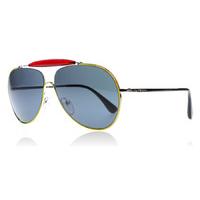 Prada 56SS Sunglasses Gunmetal - Yellow - Red UFR2K1