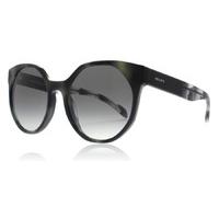 Prada PR11TS Sunglasses Striped Grey USI3M1 55mm