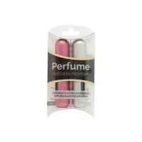 Pressit Refillable Perfume Atomiser Duo Pack - Silver & Pink