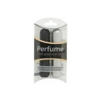 pressit refillable perfume atomiser duo pack black silver