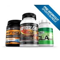 pre workout sports bundle 3 in 1 pack by evolution slimming