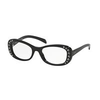 Prada Eyeglasses PR21RVF ORNATE Asian Fit 1AB1O1
